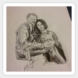 Prince Harry & Duchess Meghan Markle Portrait Sticker